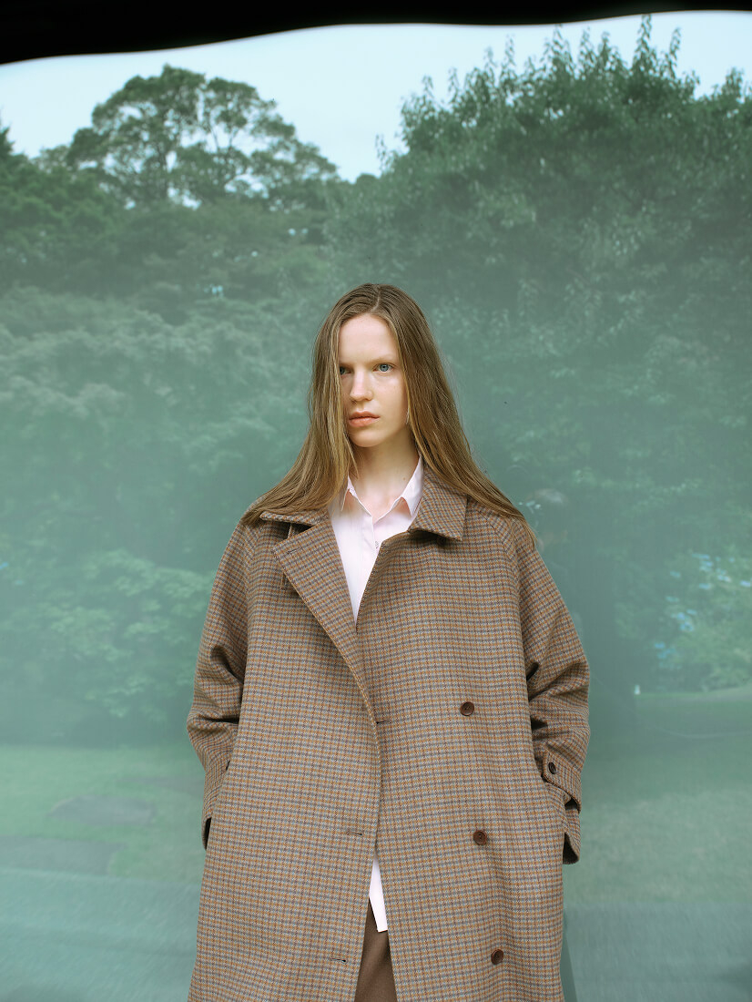 Coat Shirt Skirt Boots