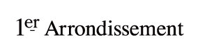 1er Arrondissement