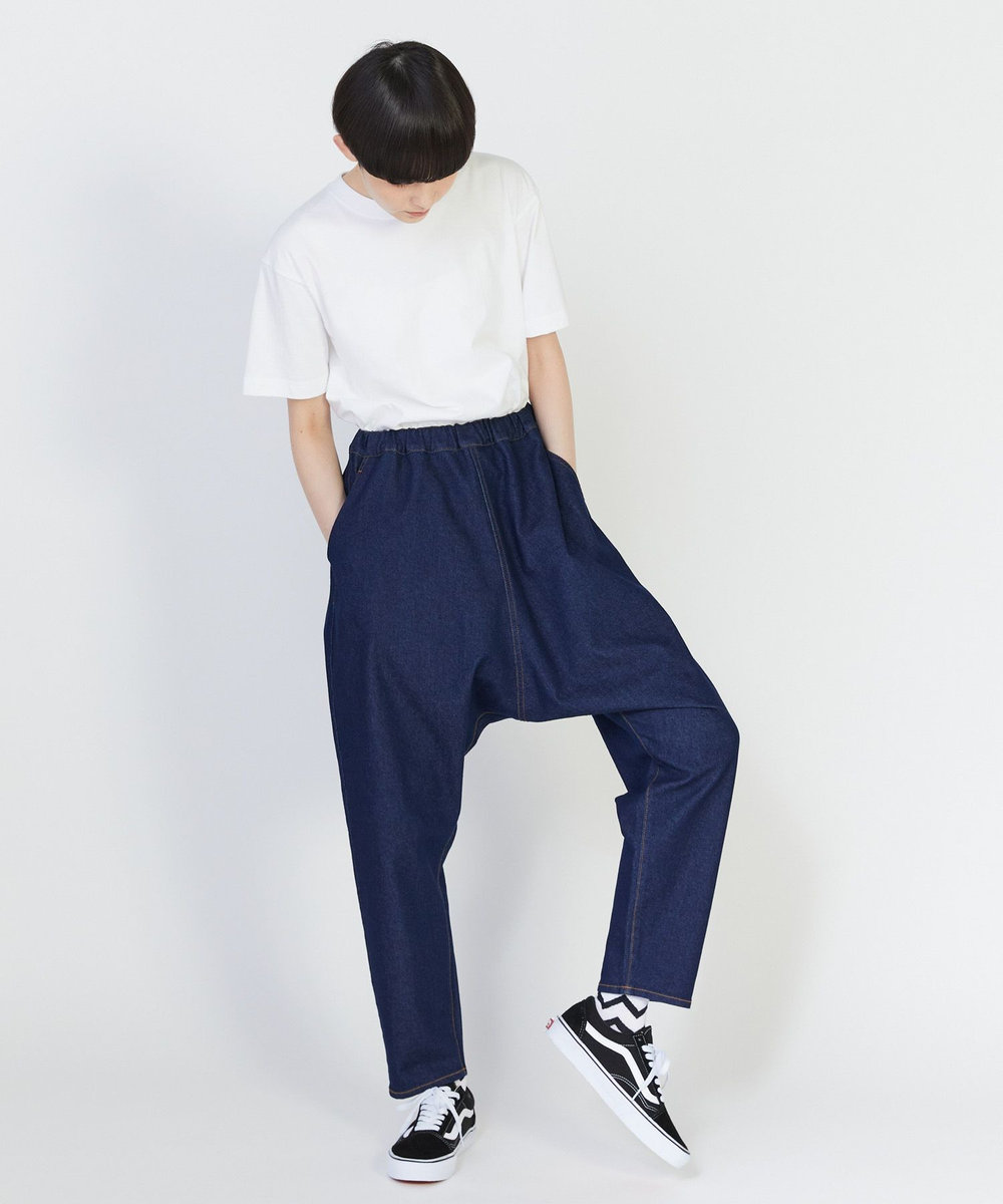 FRAPBOIS スマートサルエルパンツ ネイビー