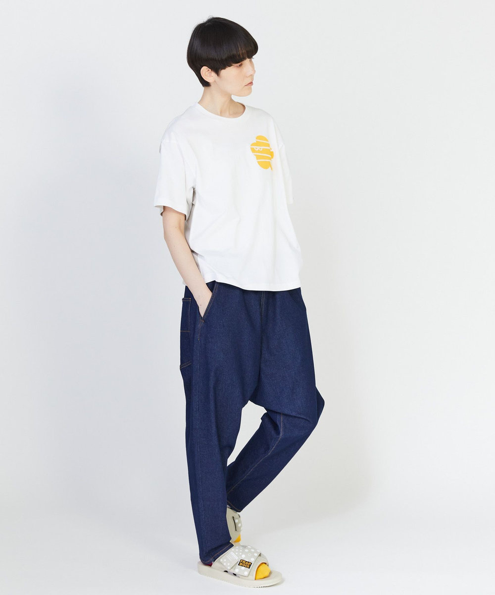 FRAPBOIS スマートサルエルパンツ ネイビー