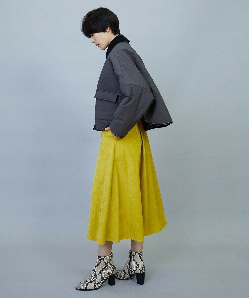 MOGA favi mercarto×MOGA　クロップドジャケットコート チャコールグレー