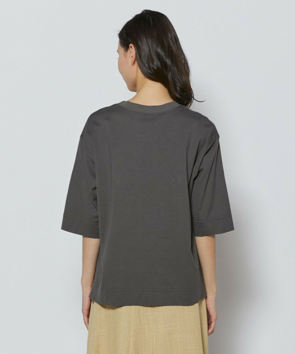 L'EQUIPE フレームロゴTシャツ チャコールグレー
