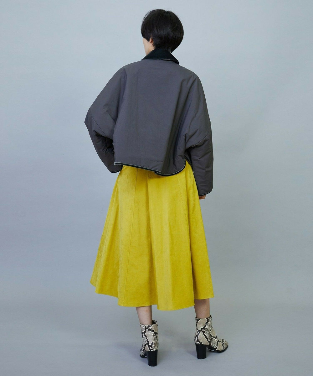 MOGA favi mercarto×MOGA　クロップドジャケットコート チャコールグレー