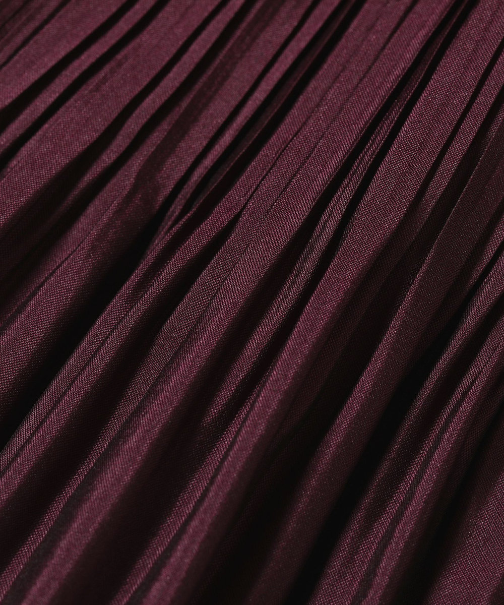 DÉPAREILLÉ SILK POLY TIERED PLEATS SKIRT / シルクポリティアードプリーツスカート ピンク