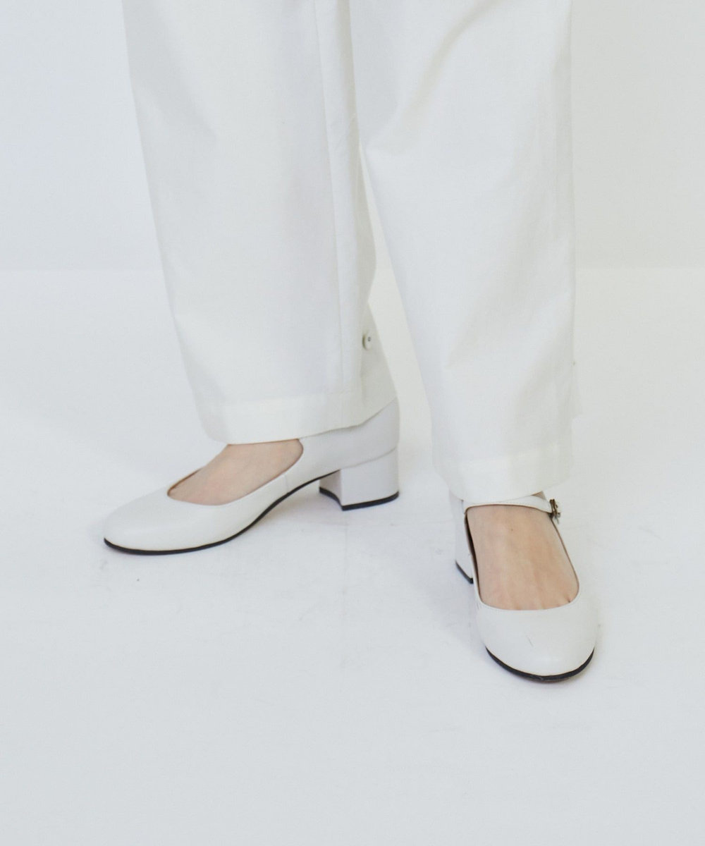 LOISIR コットンアジャスター付きパンツ キナリ