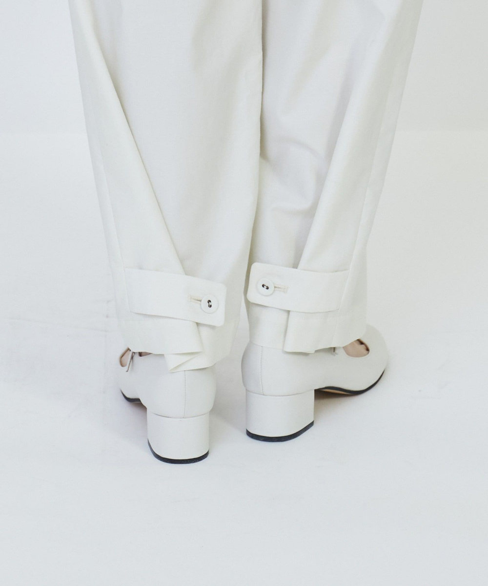 LOISIR コットンアジャスター付きパンツ キナリ