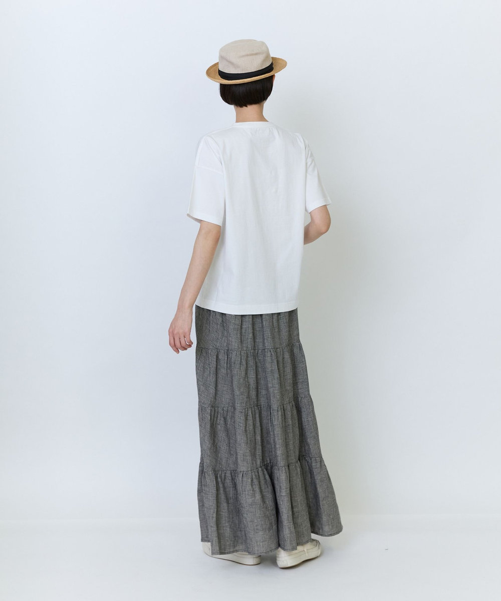 LOISIR 【アーティストコラボ】LOISIR×塩川いづみ イラストプリントTシャツ オフホワイト