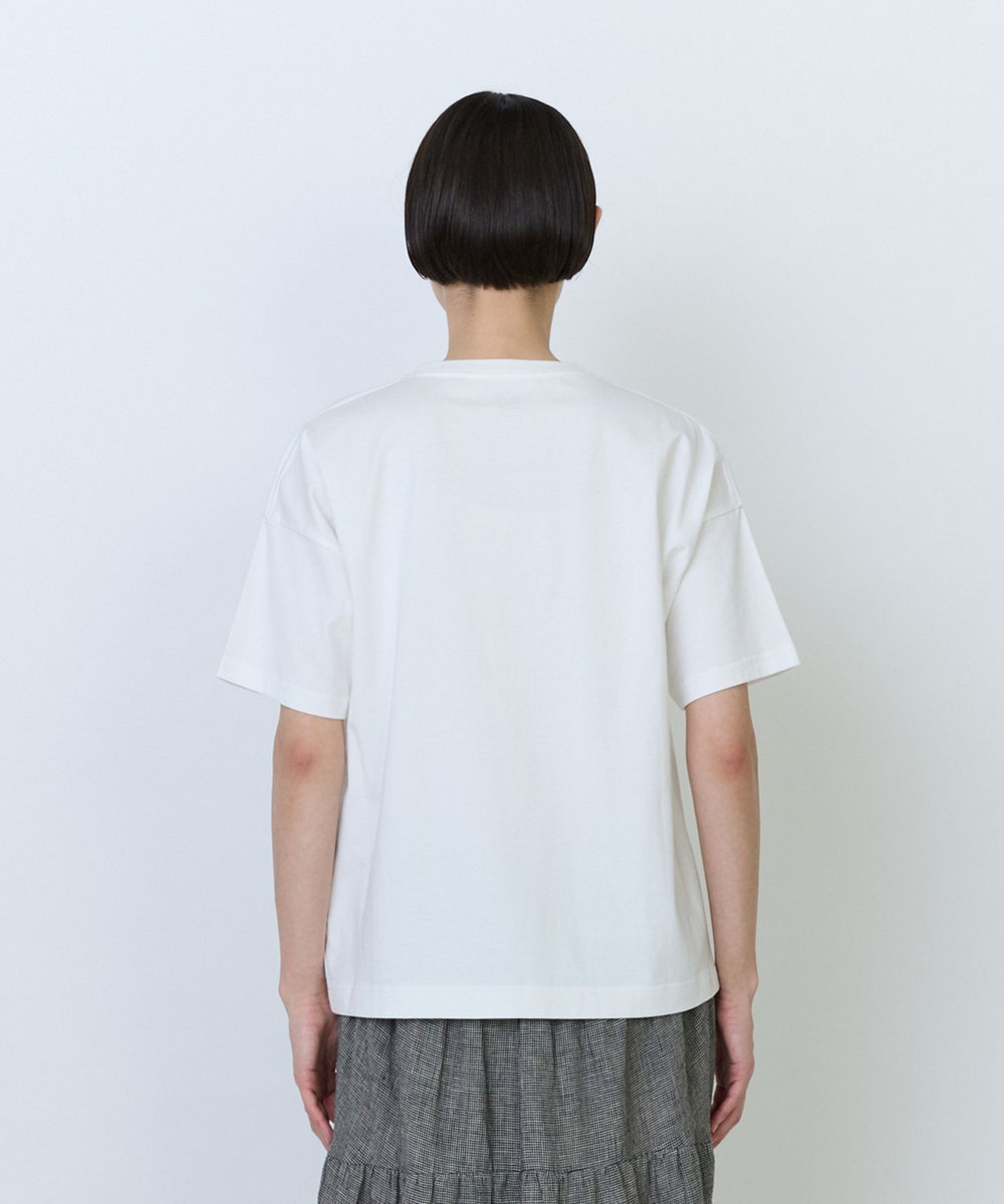 LOISIR 【アーティストコラボ】LOISIR×塩川いづみ イラストプリントTシャツ オフホワイト