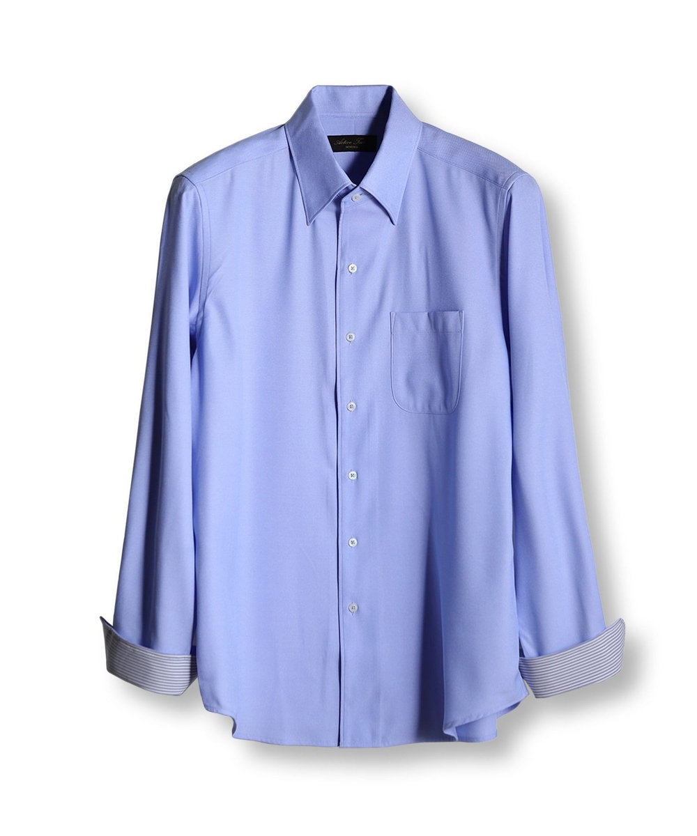 MEN'S BIGI 【ACTIVE TAILOR/アクティブテイラー】クールマックスロイヤルオックスドレスシャツ＜吸水速乾/イージーケア＞ サックスブルー