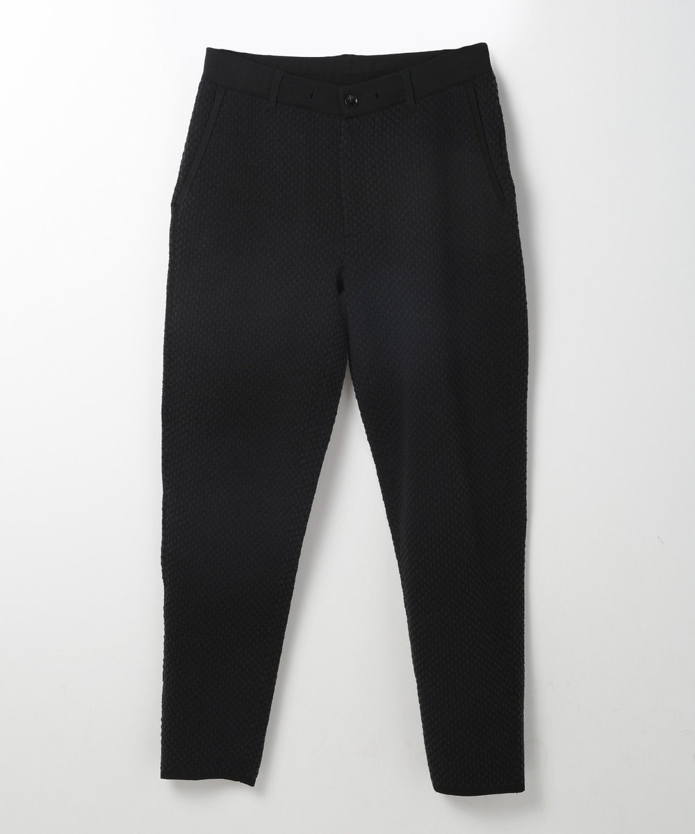 MEN'S BIGI 【ACTIVE TAILOR】モール混ニットパンツ ブラック