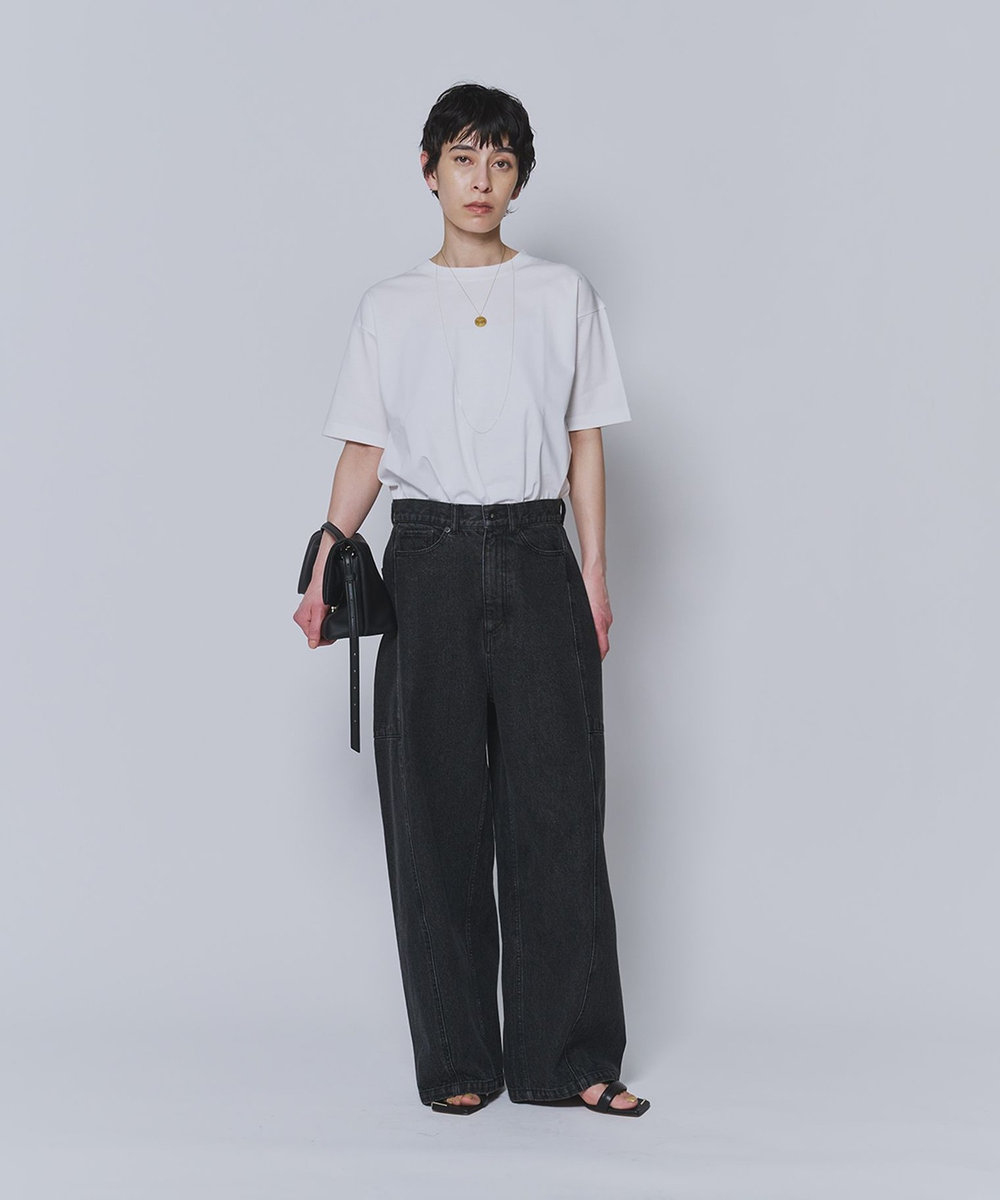 1er Arrondissement スーピマポンチTシャツ ホワイト
