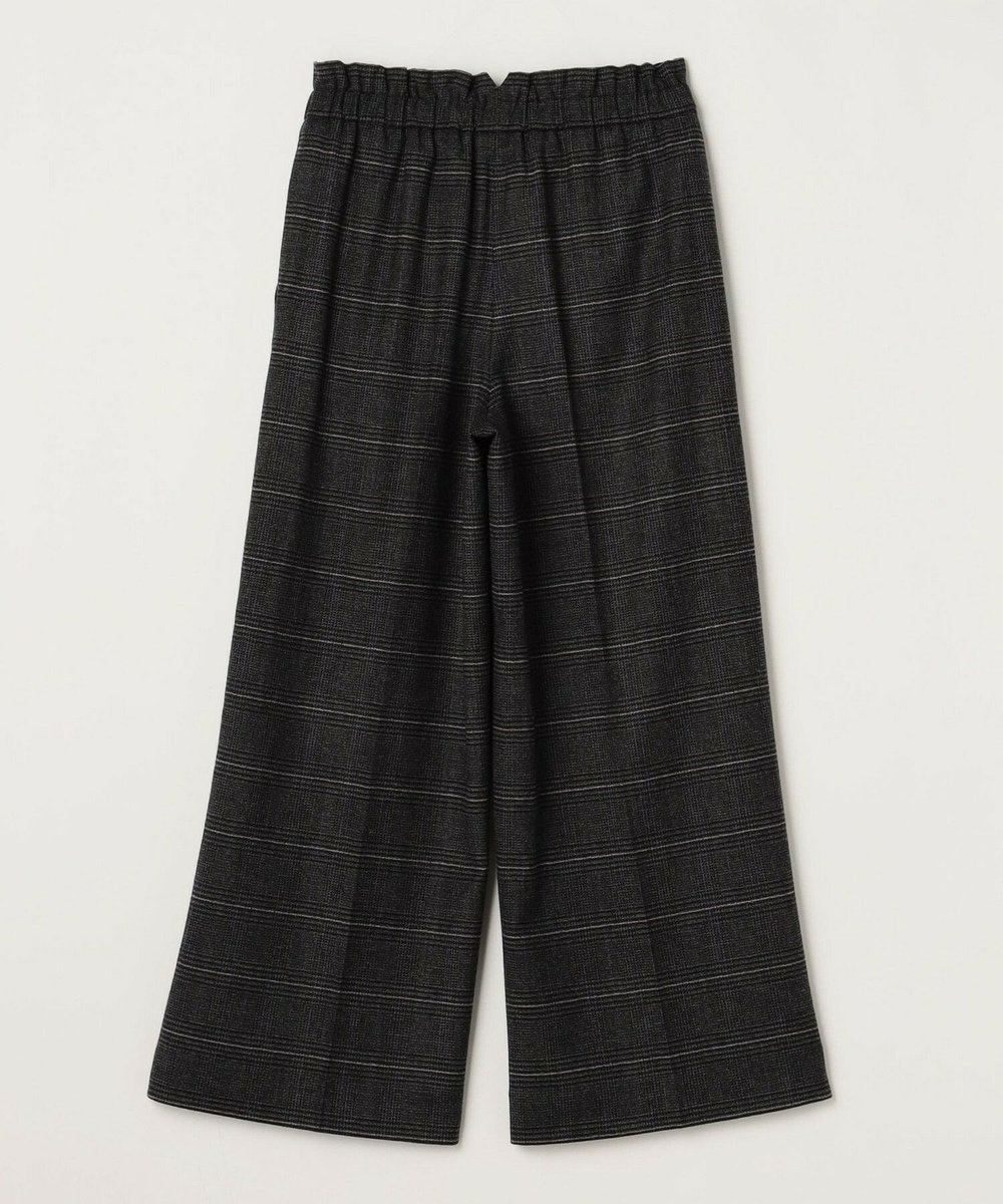 MOGA ウールカシミヤグレンチェックワイドパンツ グレー