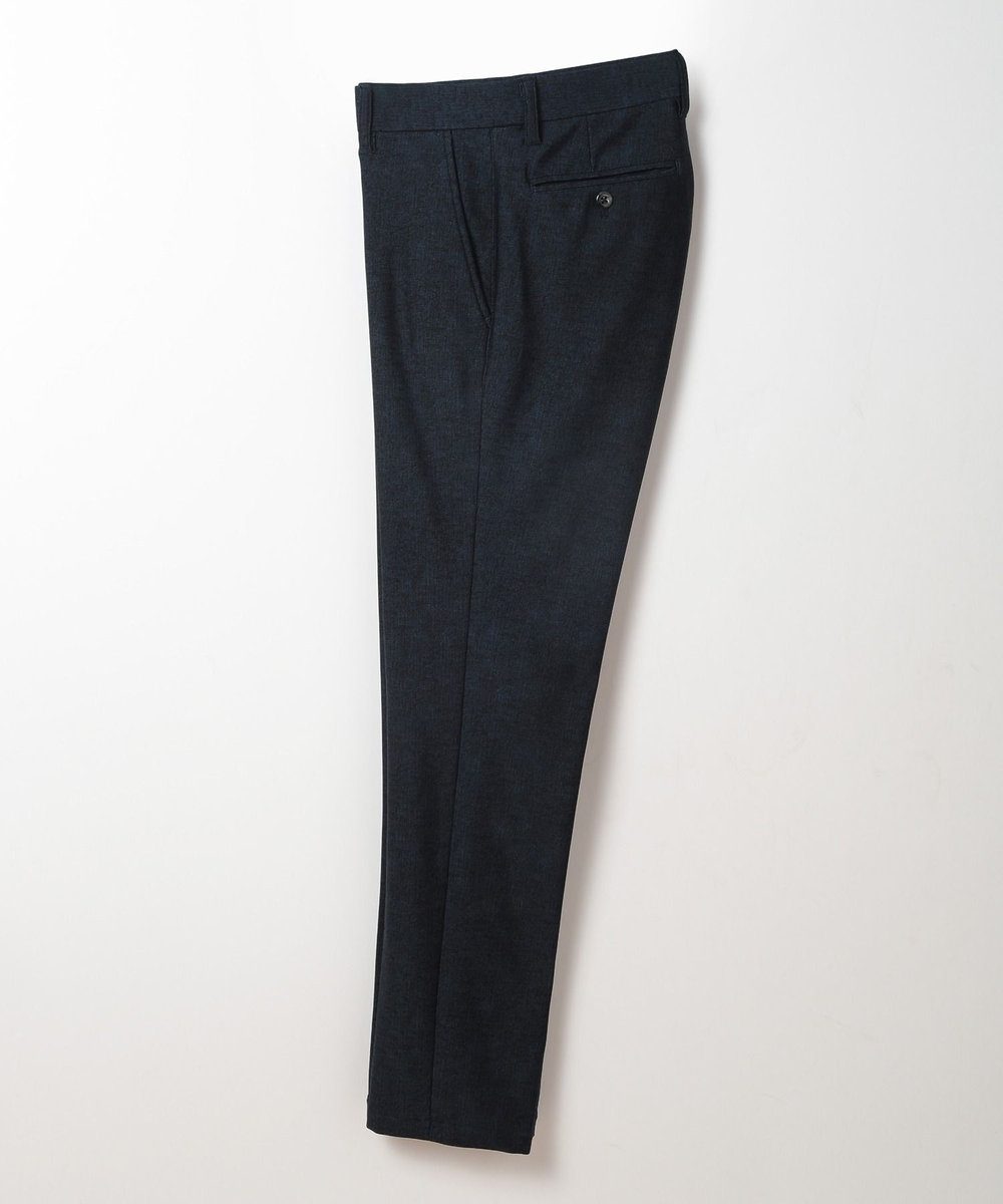 MEN'S BIGI 【ACTIVE TAILOR】ヒートパフォーマーツイード調プリントパンツ（セットアップ対応） ネイビー