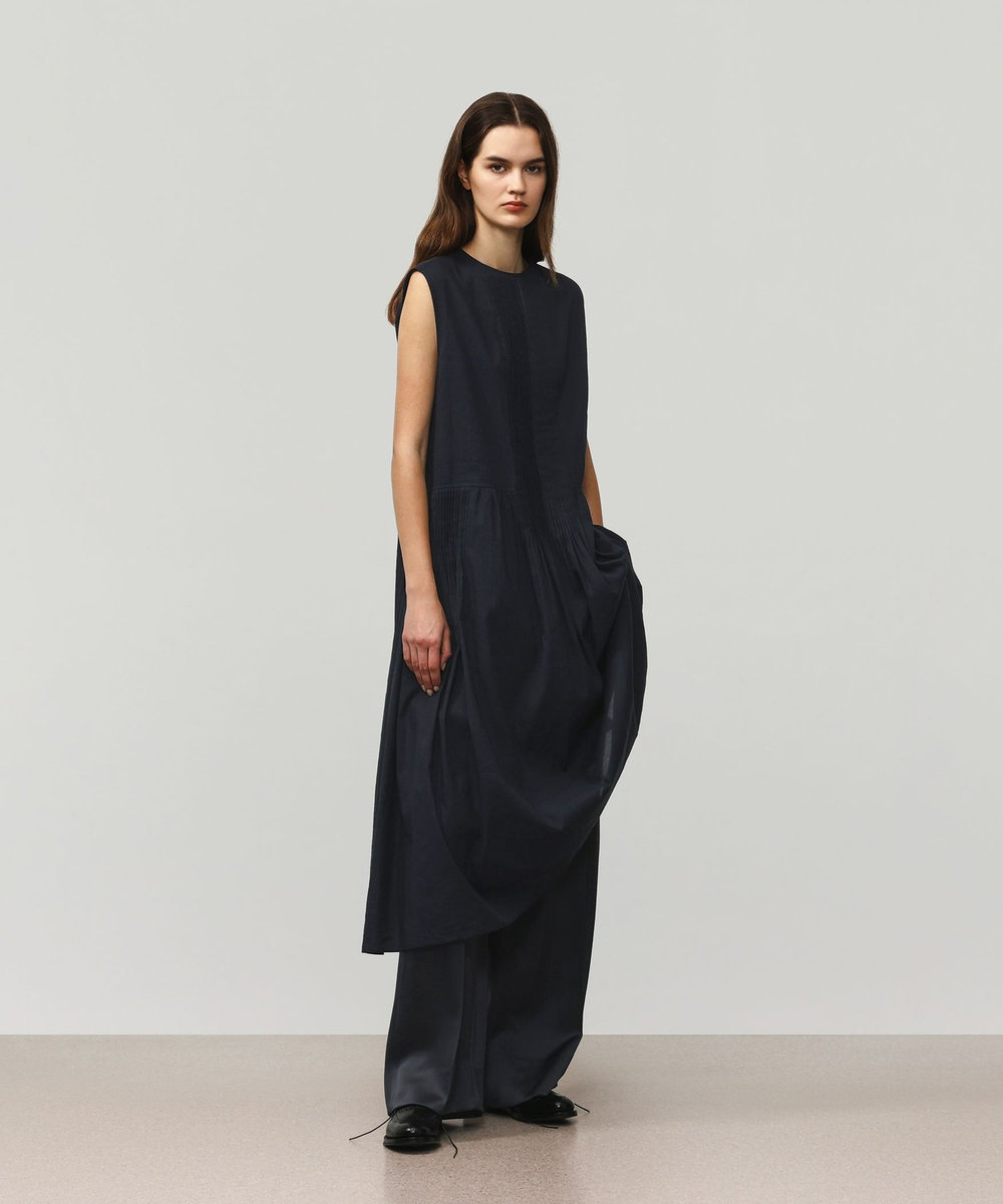 DÉPAREILLÉ SATIN FLARE PANTS / サテンフレアパンツ チャコールグレー