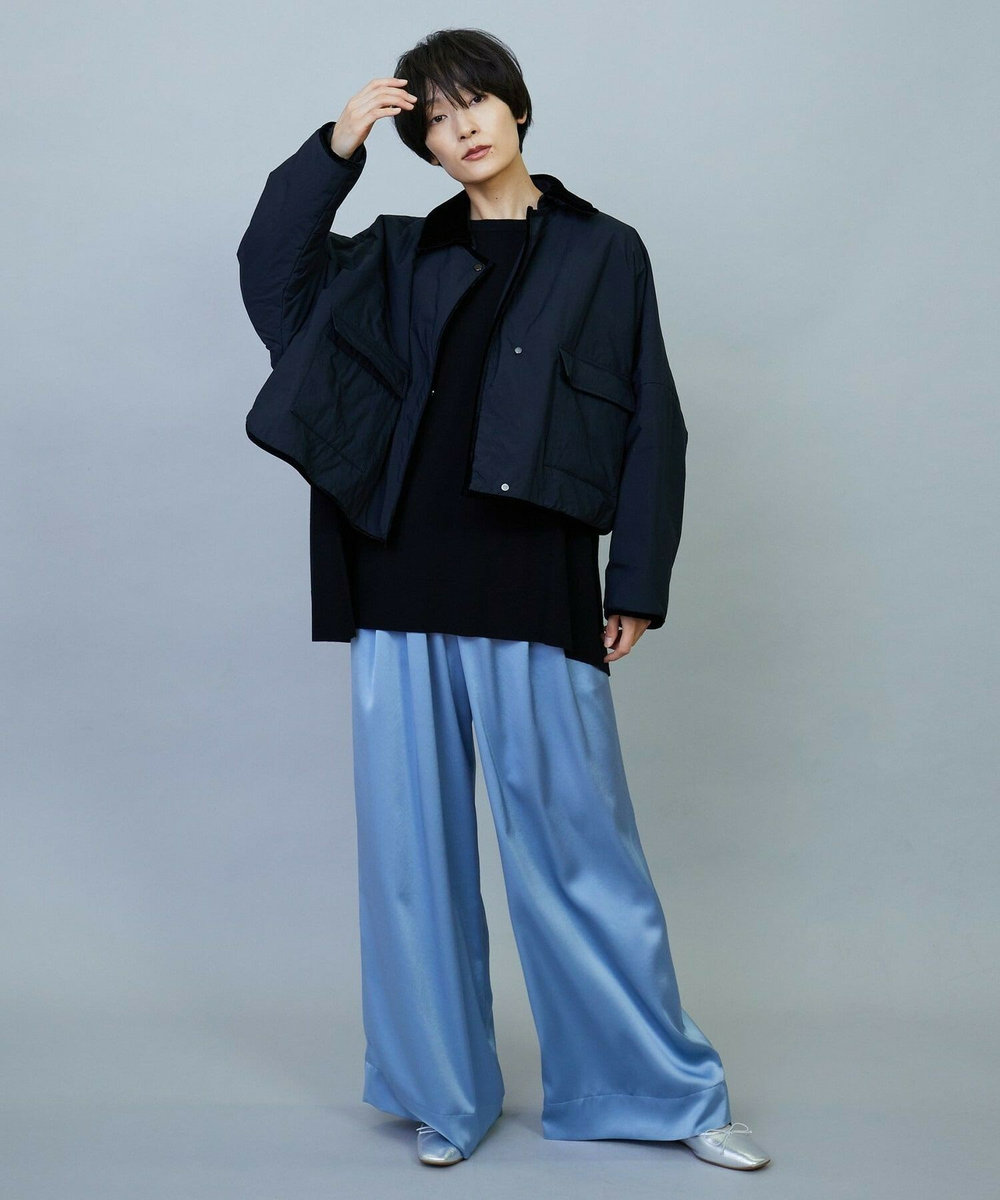 MOGA favi mercarto×MOGA　クロップドジャケットコート ブラック