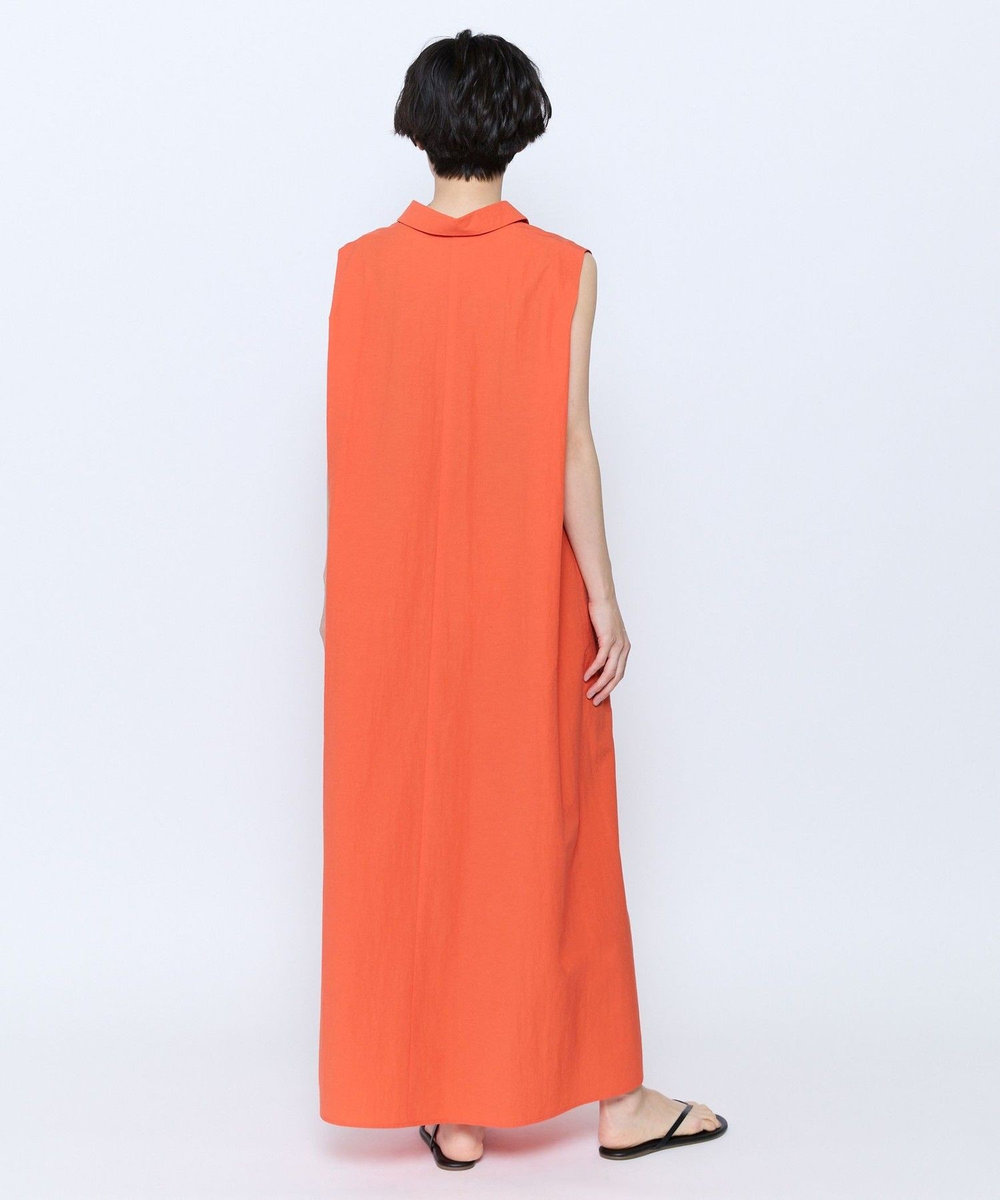 feerique feerique 綿ナイロンクロスAラインワンピース オレンジ