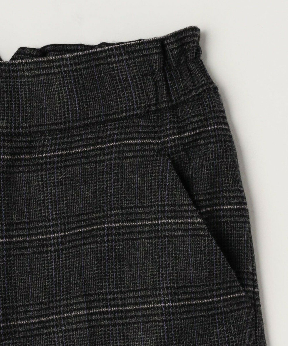 MOGA ウールカシミヤグレンチェックワイドパンツ グレー