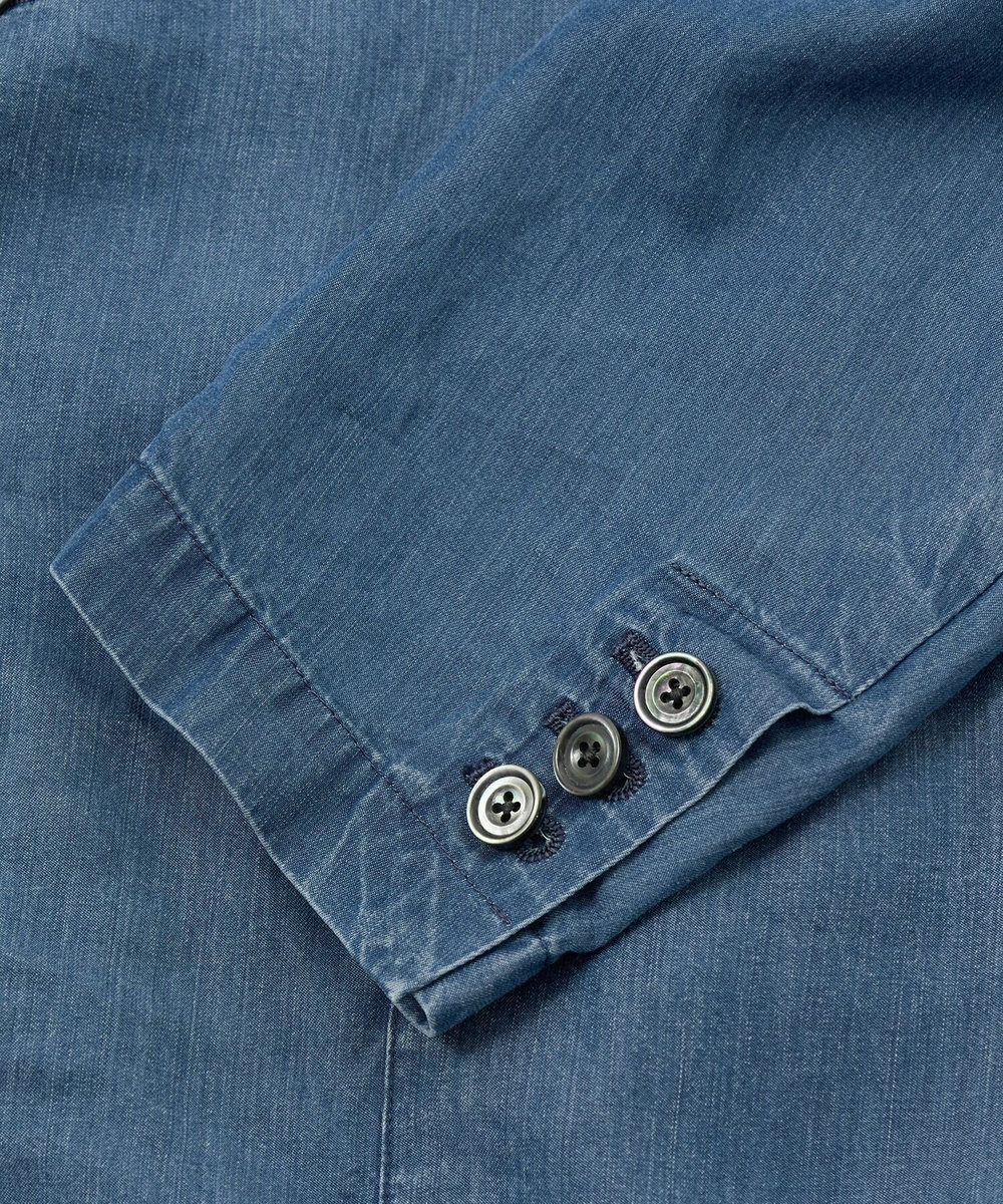 MEN'S BIGI テンセルダンガリーテーラードジャケット ブルー