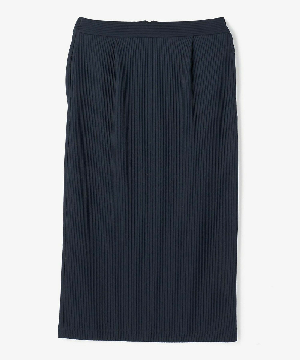 feerique Lサイズ（大きいサイズ） 【大きいサイズ】feerique　キルトストライプタイトスカート ネイビー