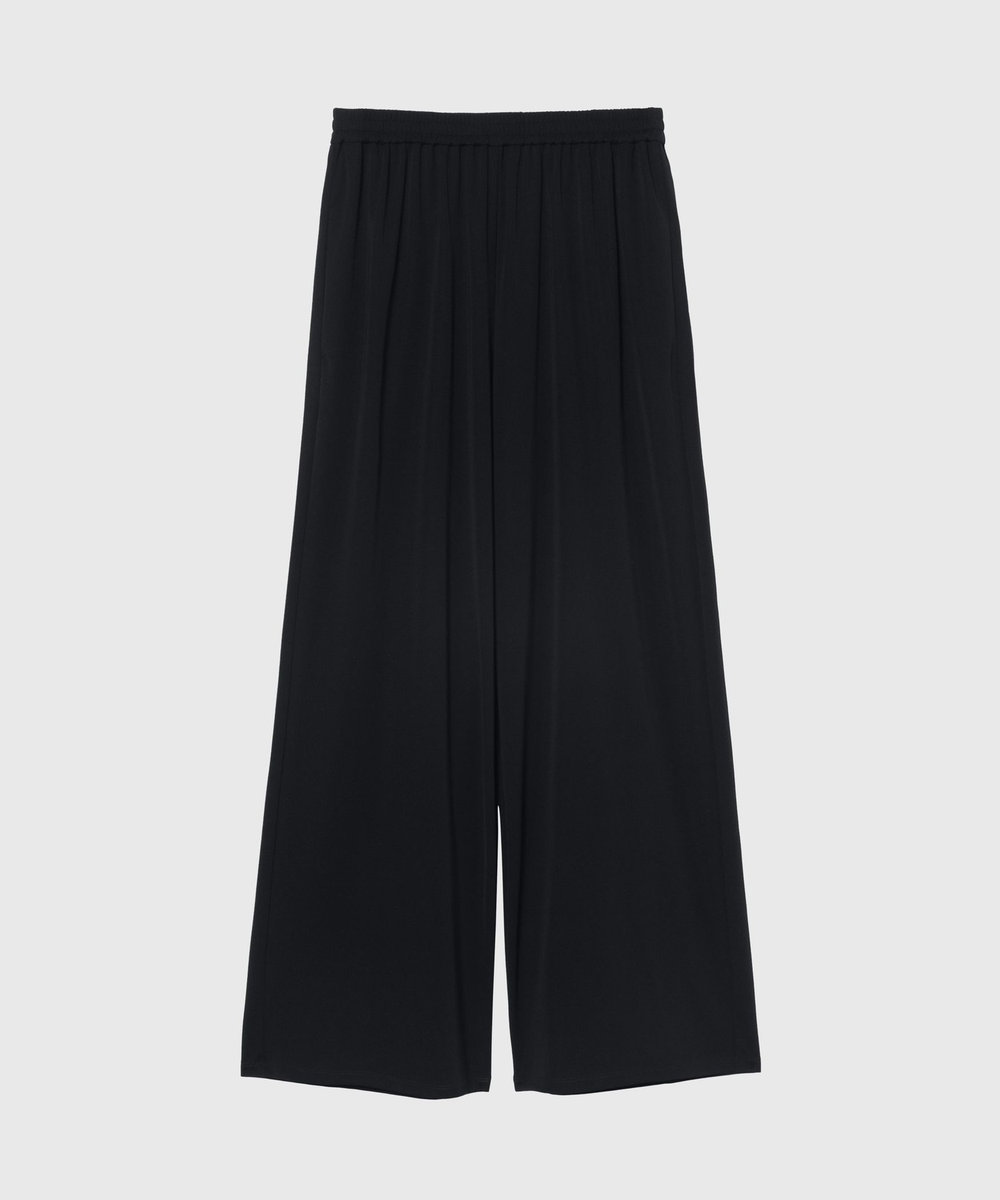 DÉPAREILLÉ TRIACETATE JERSEY WIDE PANTS / トリアセテートジャージーワイドパンツ ネイビー