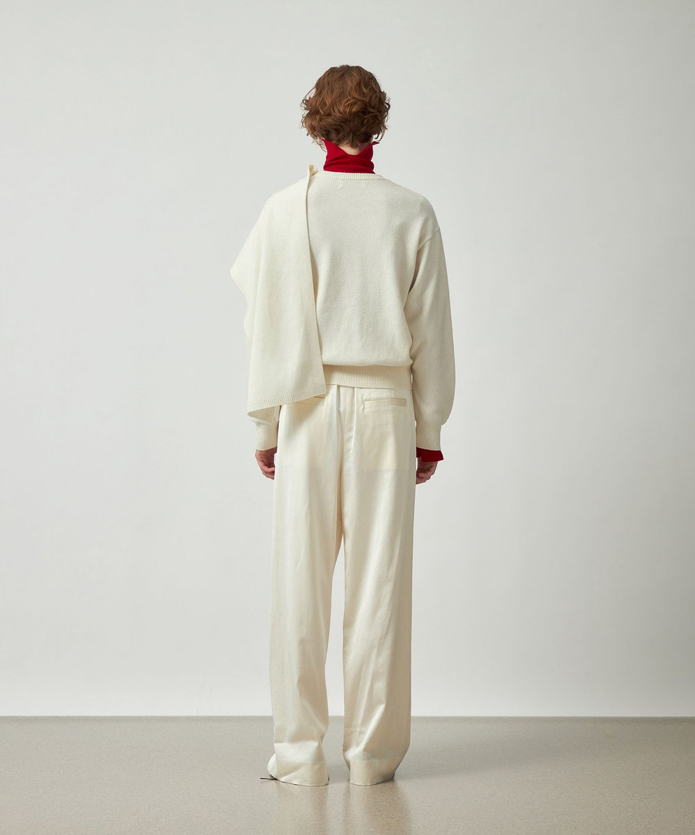 DÉPAREILLÉ HIGH GAUGE STOLE CARDIGAN / ハイゲージストールカーディガン オフホワイト