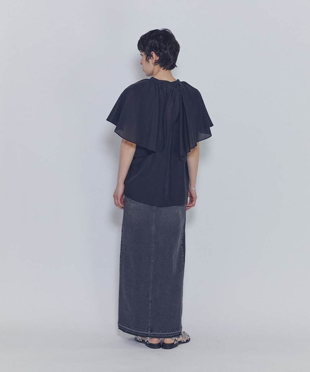 1er Arrondissement ブラックデニムスカート ブラック