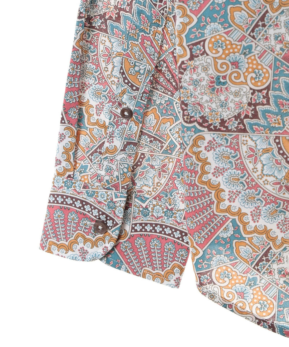 MEN'S BIGI 【LIBERTY/リバティー】リトールドプリントシャツ ピンク系その他