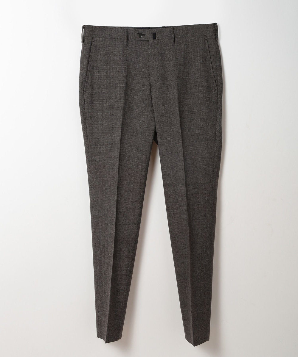 MEN'S BIGI ウールメランジ千鳥格子スーツ＜セットアップ＞ ブラウン