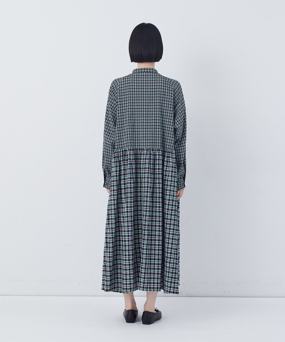 congés payés ADIEU TRISTESSE チェックパッチワークワンピース チェック