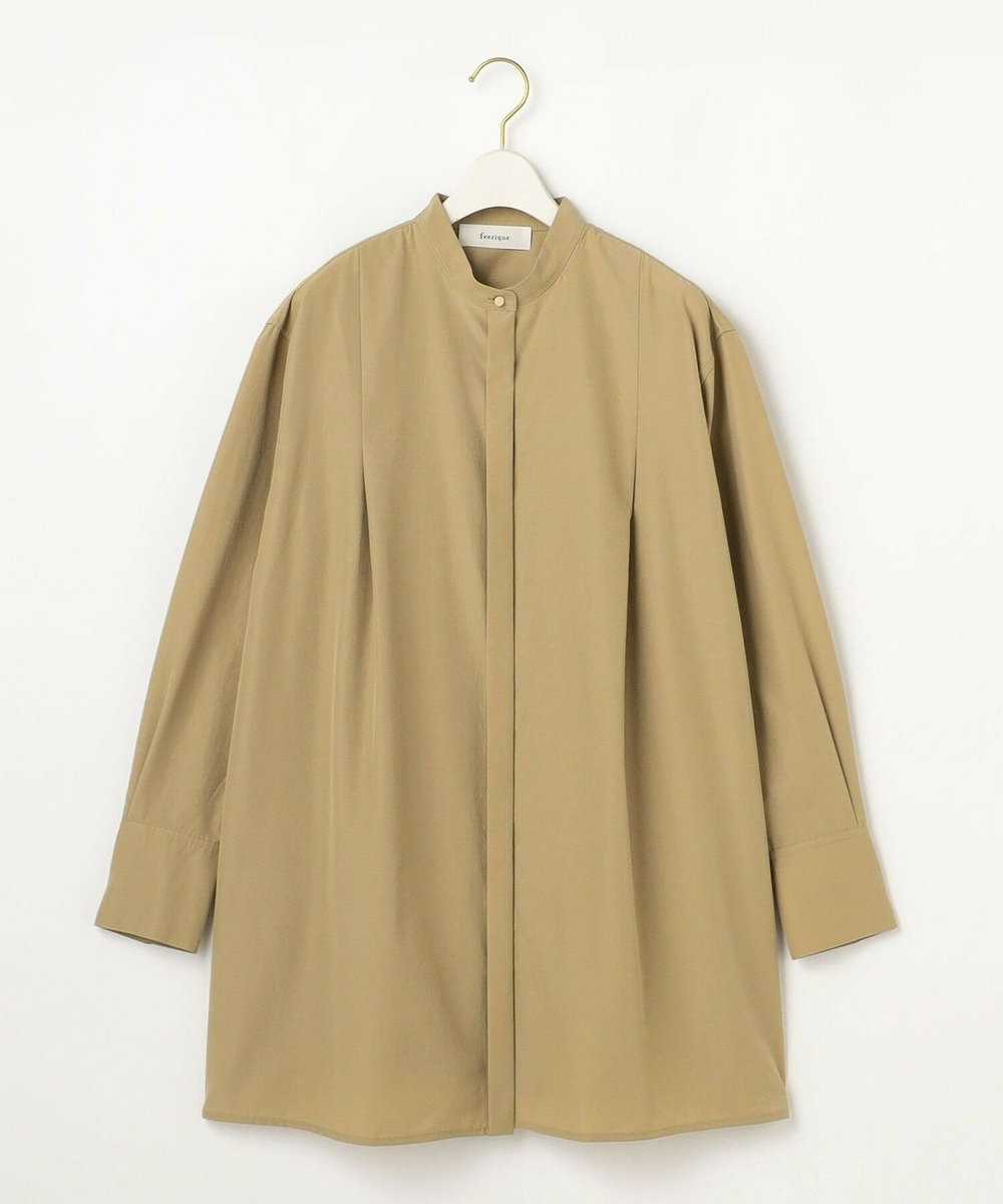 feerique タイプライターヴィンテージロングシャツ キャメル
