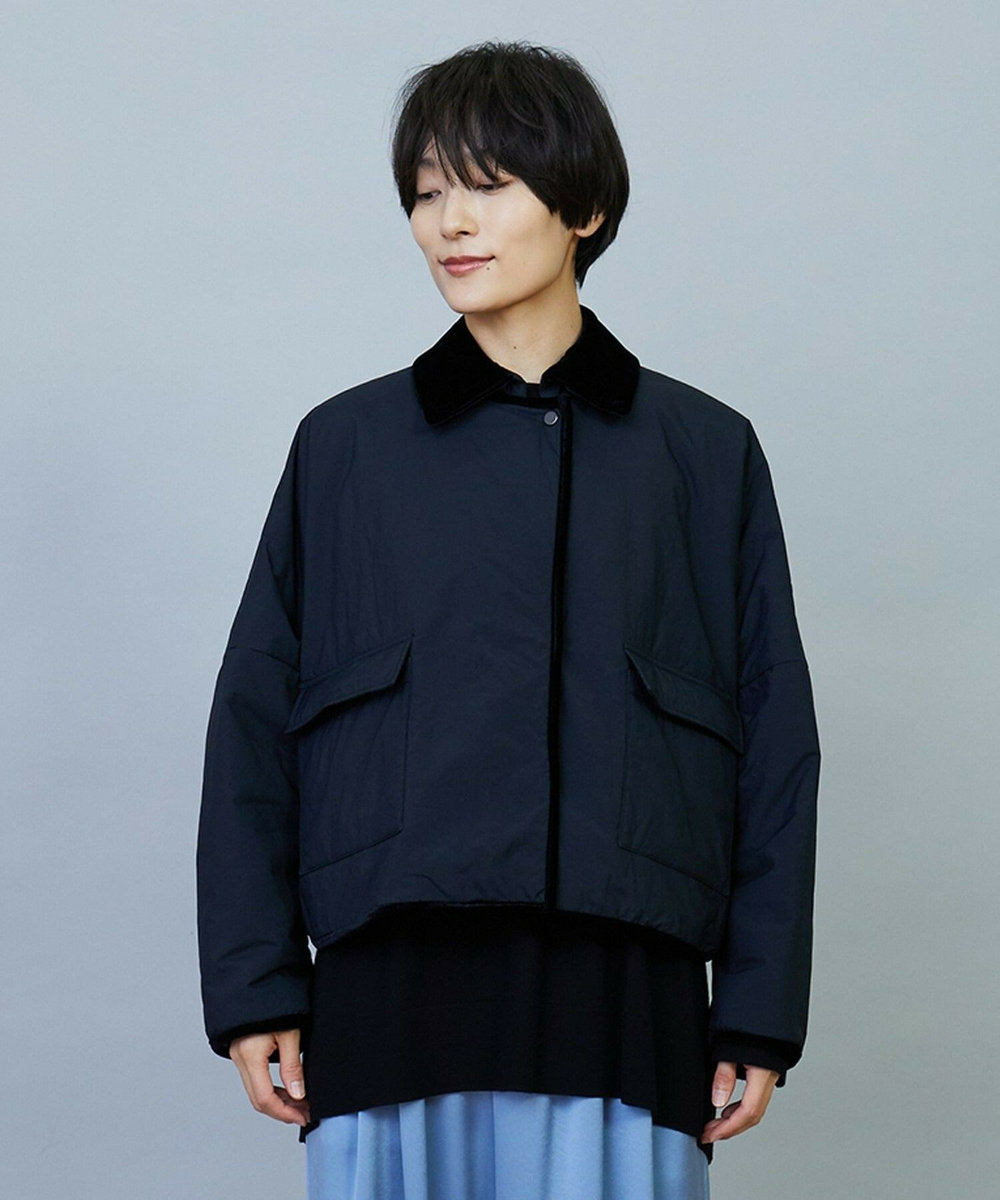 MOGA favi mercarto×MOGA　クロップドジャケットコート ブラック