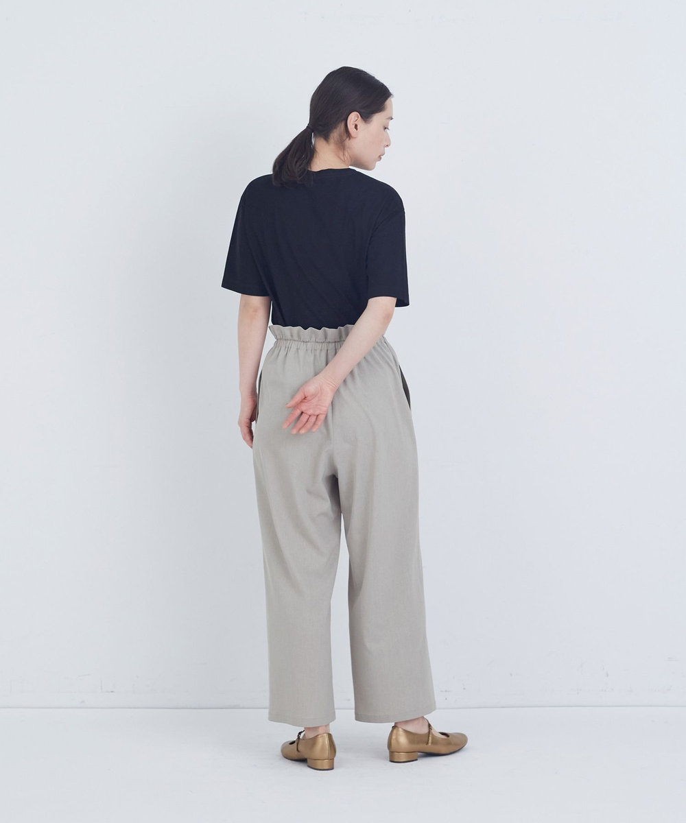 ADIEU TRISTESSE ポプリンストレートパンツ グレー