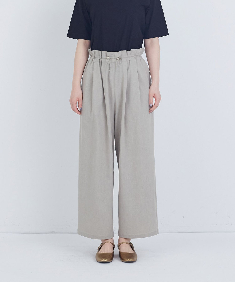 ADIEU TRISTESSE ポプリンストレートパンツ グレー
