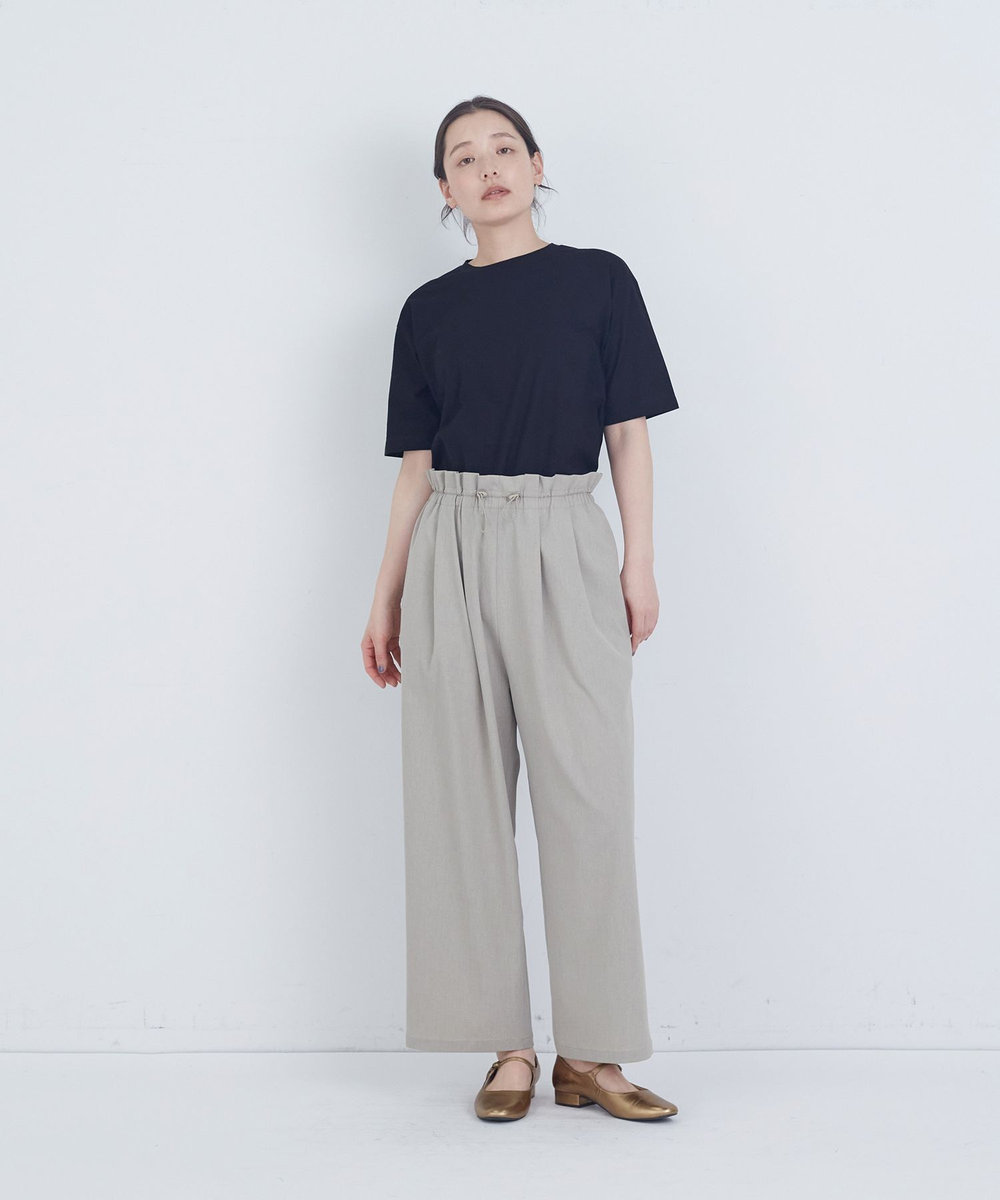 ADIEU TRISTESSE ポプリンストレートパンツ グレー
