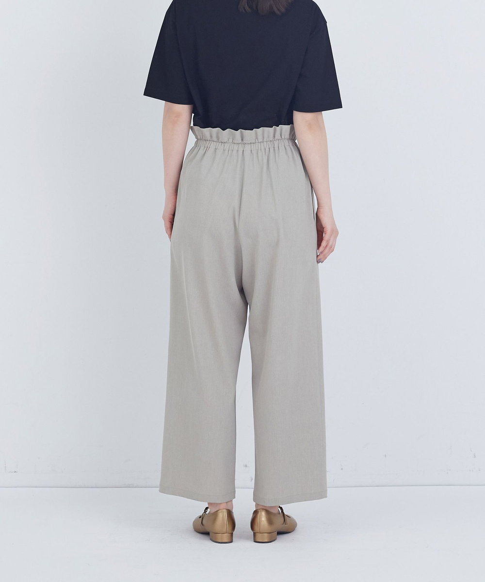 ADIEU TRISTESSE ポプリンストレートパンツ グレー