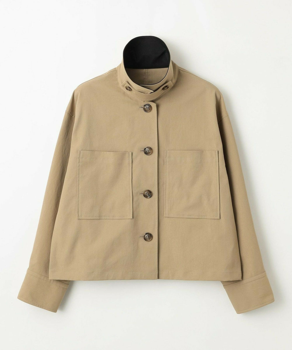 feerique feerique ポリエステルツイルワイドクロップドジャケット［セットアップ可能］ ベージュ