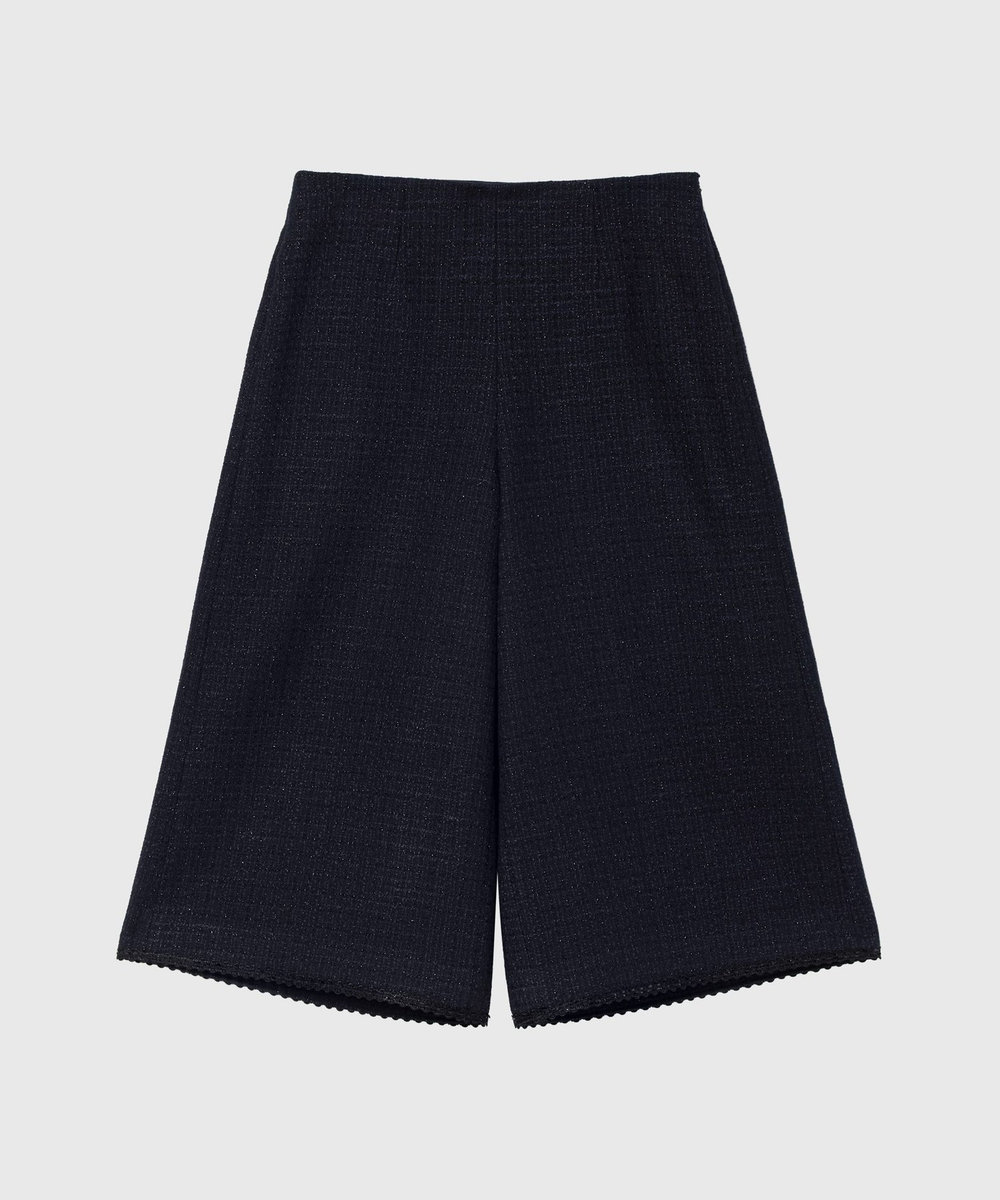 DÉPAREILLÉ COTTON TWEED WIDE PANTS / コットンツィードワイドパンツ ネイビー