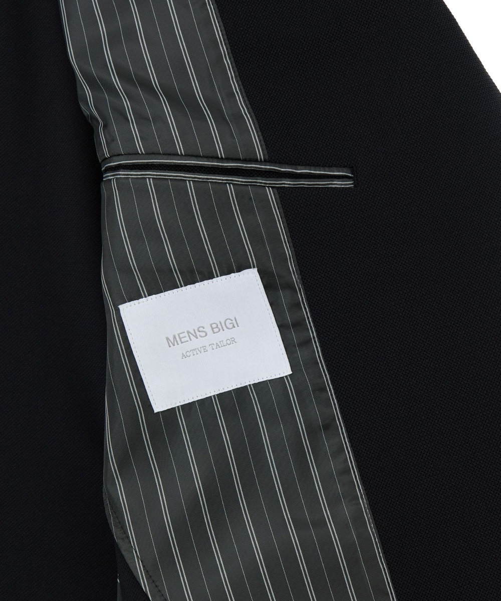 MEN'S BIGI 【ACTIVE TAILOR】Air tool テーラードジャケット＜高通気性/ストレッチ/接触冷感/UVカット/防シワ＞ ブラック