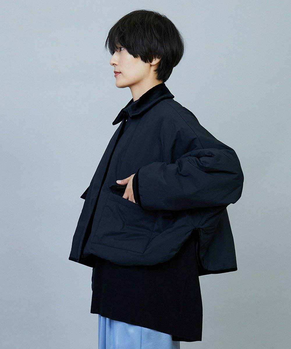 MOGA favi mercarto×MOGA　クロップドジャケットコート ブラック