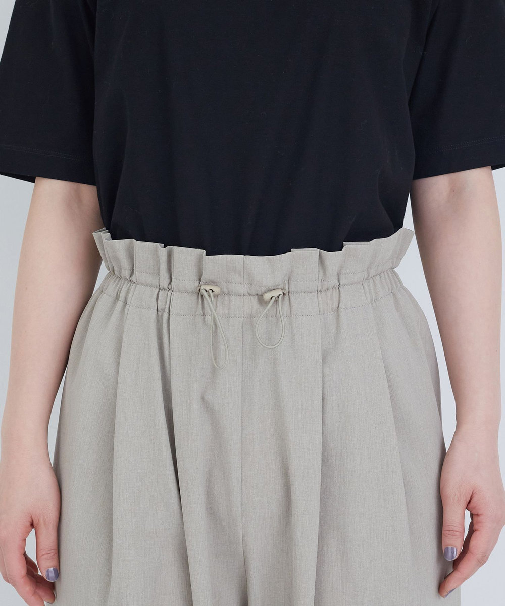 ADIEU TRISTESSE ポプリンストレートパンツ グレー