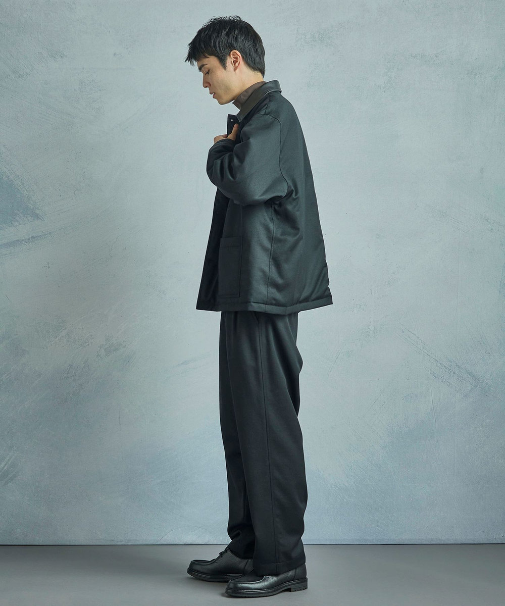 MEN'S BIGI 【50th Anniv . 中田 慎介】WOOL SERGE WIDE PANTS ブラック