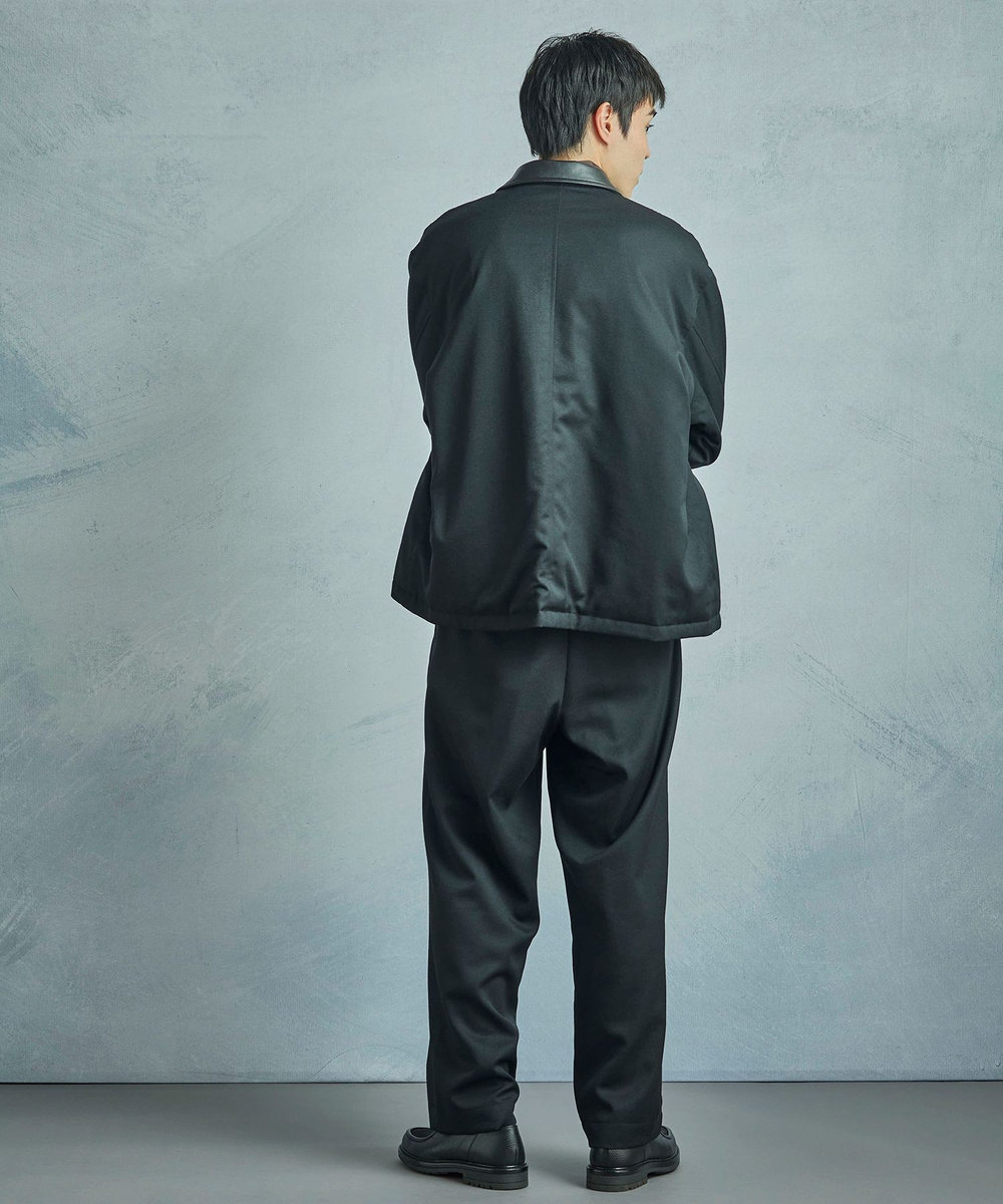 MEN'S BIGI 【50th Anniv . 中田 慎介】WOOL SERGE WIDE PANTS ブラック