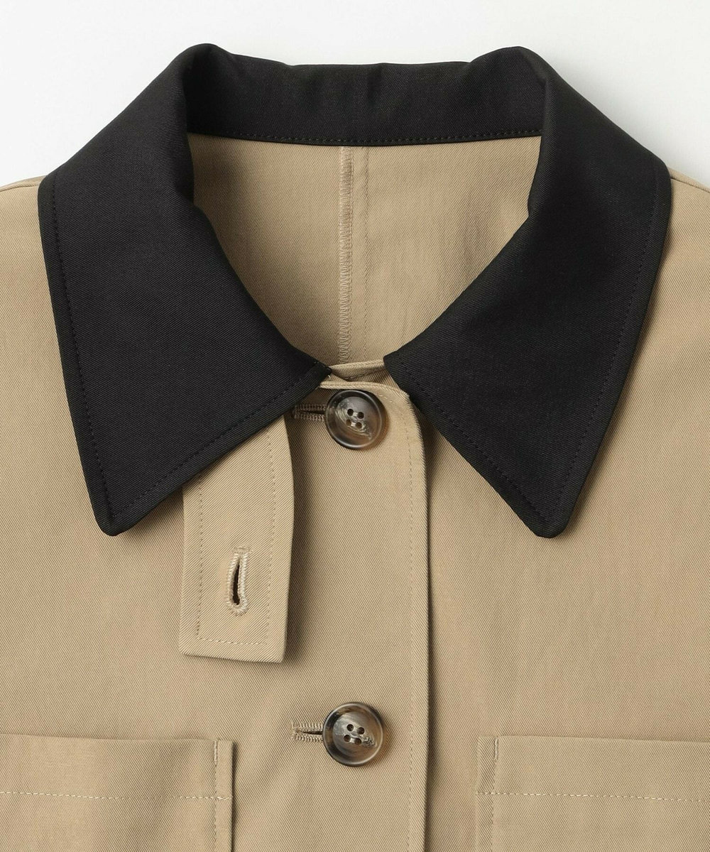 feerique feerique ポリエステルツイルワイドクロップドジャケット［セットアップ可能］ ベージュ