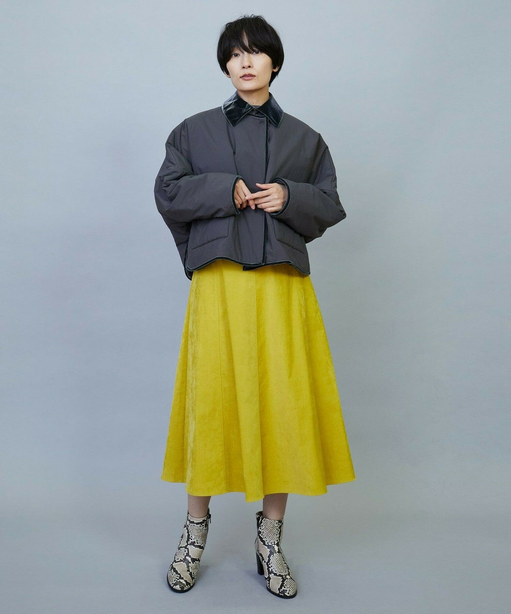 MOGA favi mercarto×MOGA　クロップドジャケットコート チャコールグレー