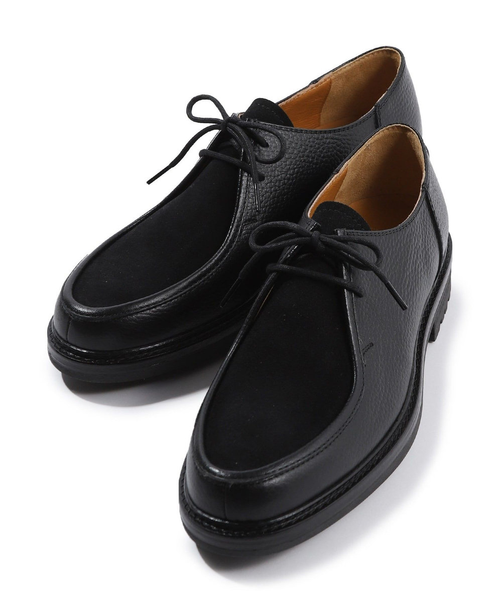 MEN'S BIGI 異素材コンビ レザーチロリアンシューズ ブラック