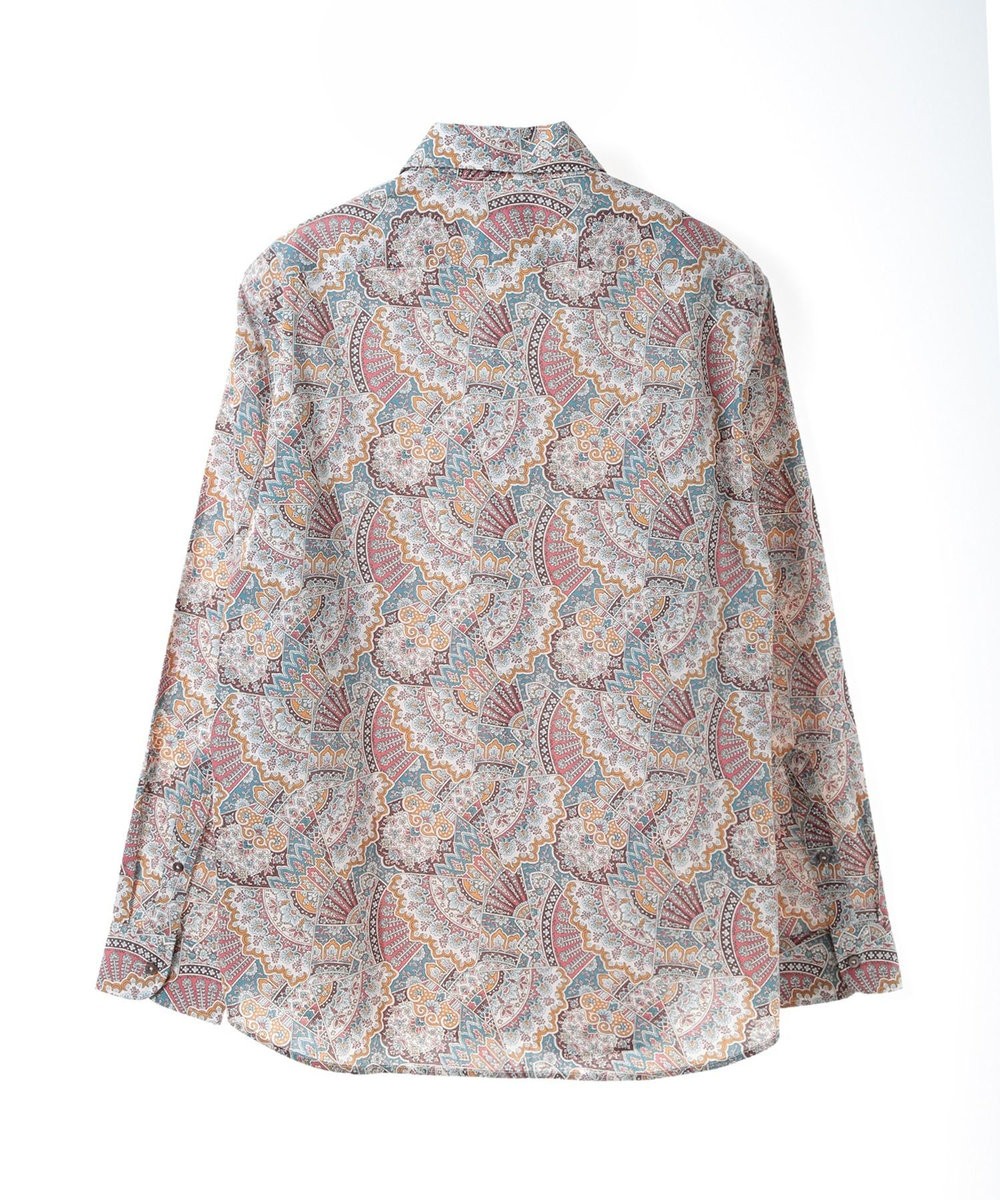 MEN'S BIGI 【LIBERTY/リバティー】リトールドプリントシャツ ピンク系その他