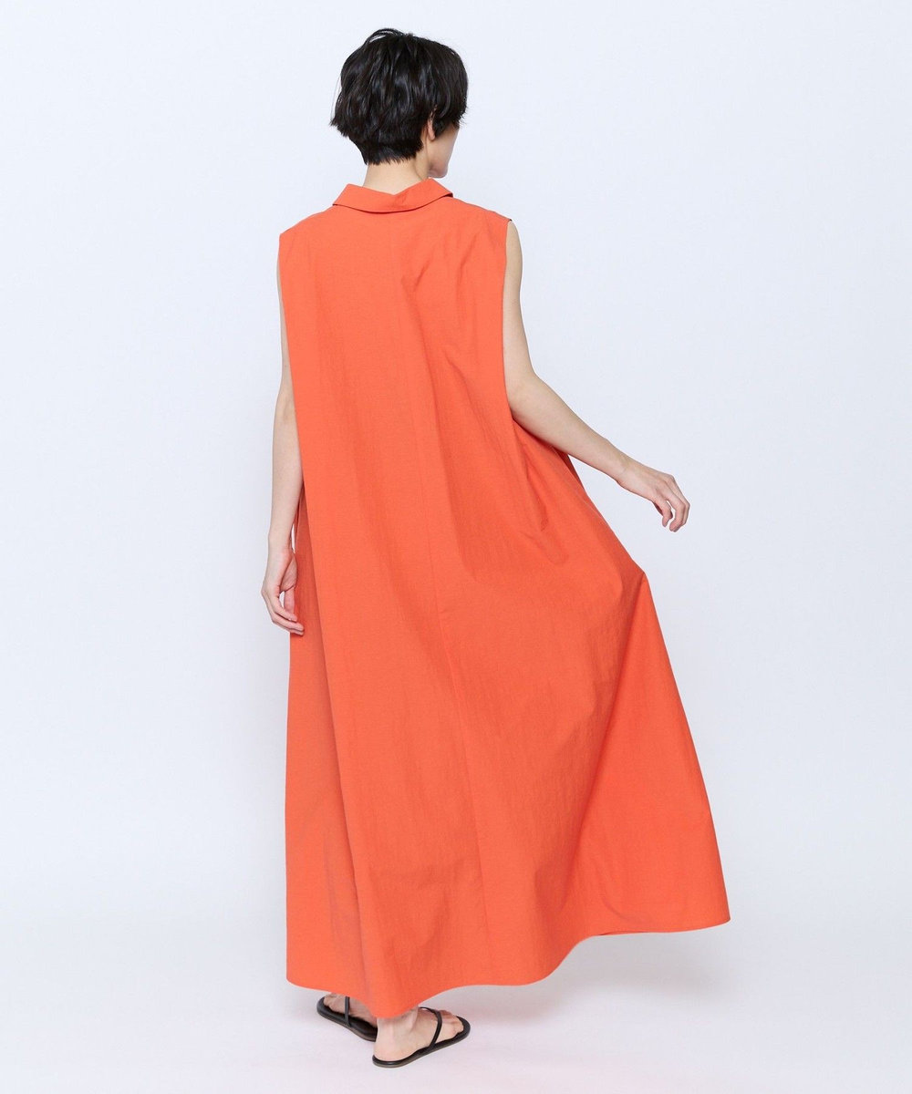 feerique feerique 綿ナイロンクロスAラインワンピース オレンジ