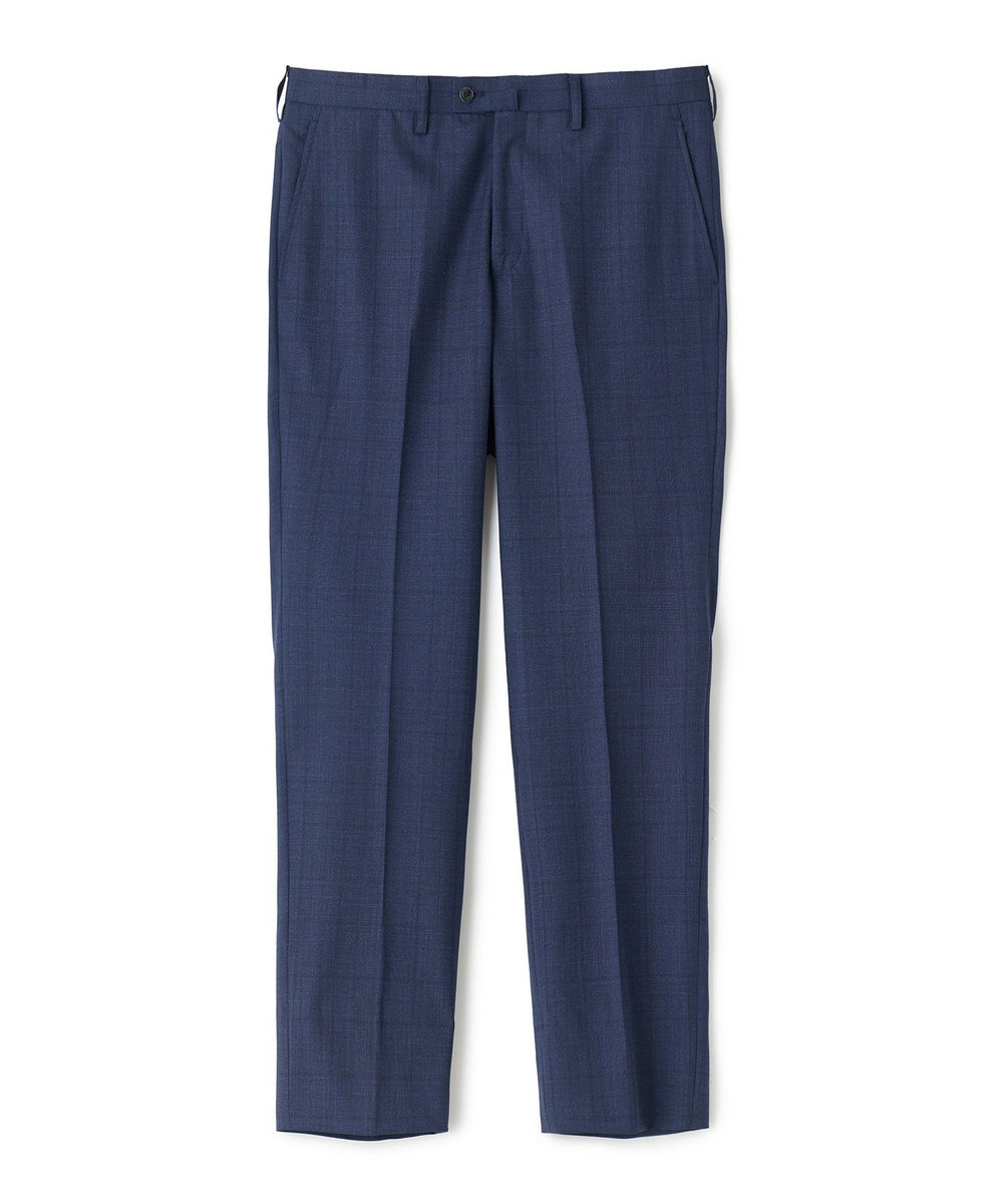 MEN'S BIGI 【Loro Piana/ロロ・ピアーナ】ウール梳毛 グレンチェック柄スーツ ネイビー