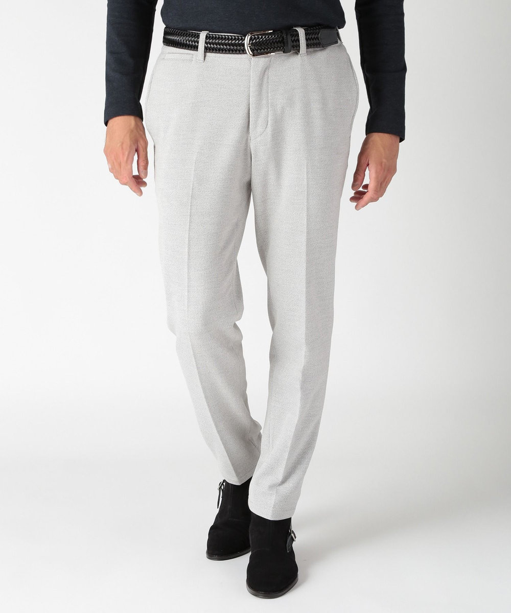 MEN'S BIGI 【ACTIVE TAILOR】ソフトサーモ混ツイードツイルパンツ グレー