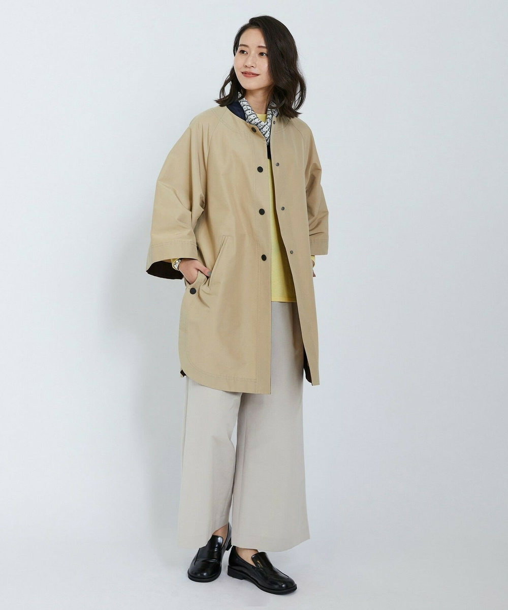L'EQUIPE ピーチスキンコットンニットプルオーバー イエロー